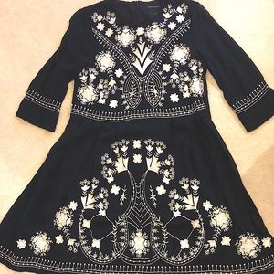 Beautiful Navy White Party Dress